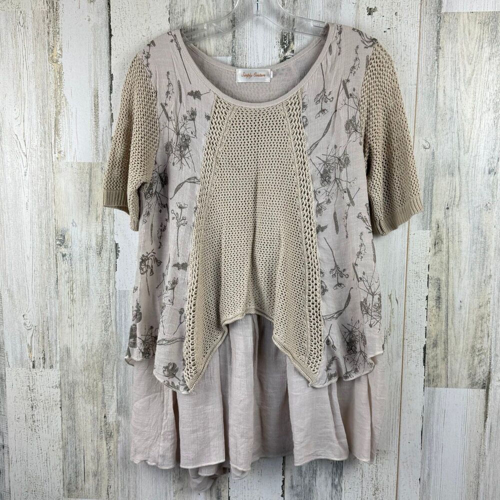 Simply Couture women's boho blouse size small